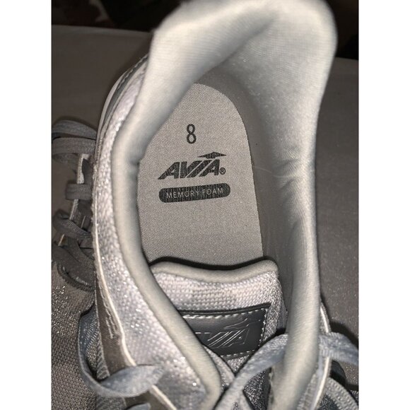 Avia Womens Memory Foam Sneakers Size 8 Gray Athletic Shoes - Picture 3 of 6